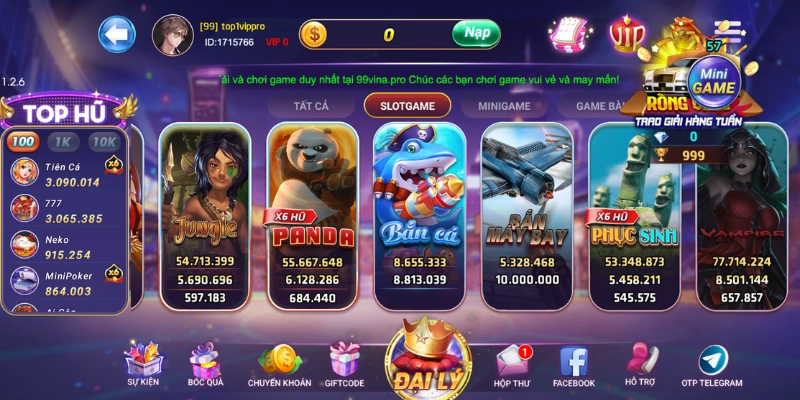 sảnh cá cược nổi bật tại cổng game 99vina